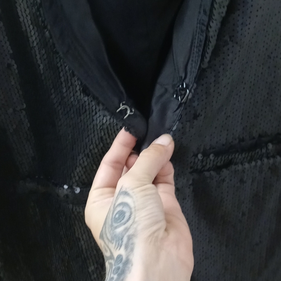 Black sequin blazer - Picture 4 of 10